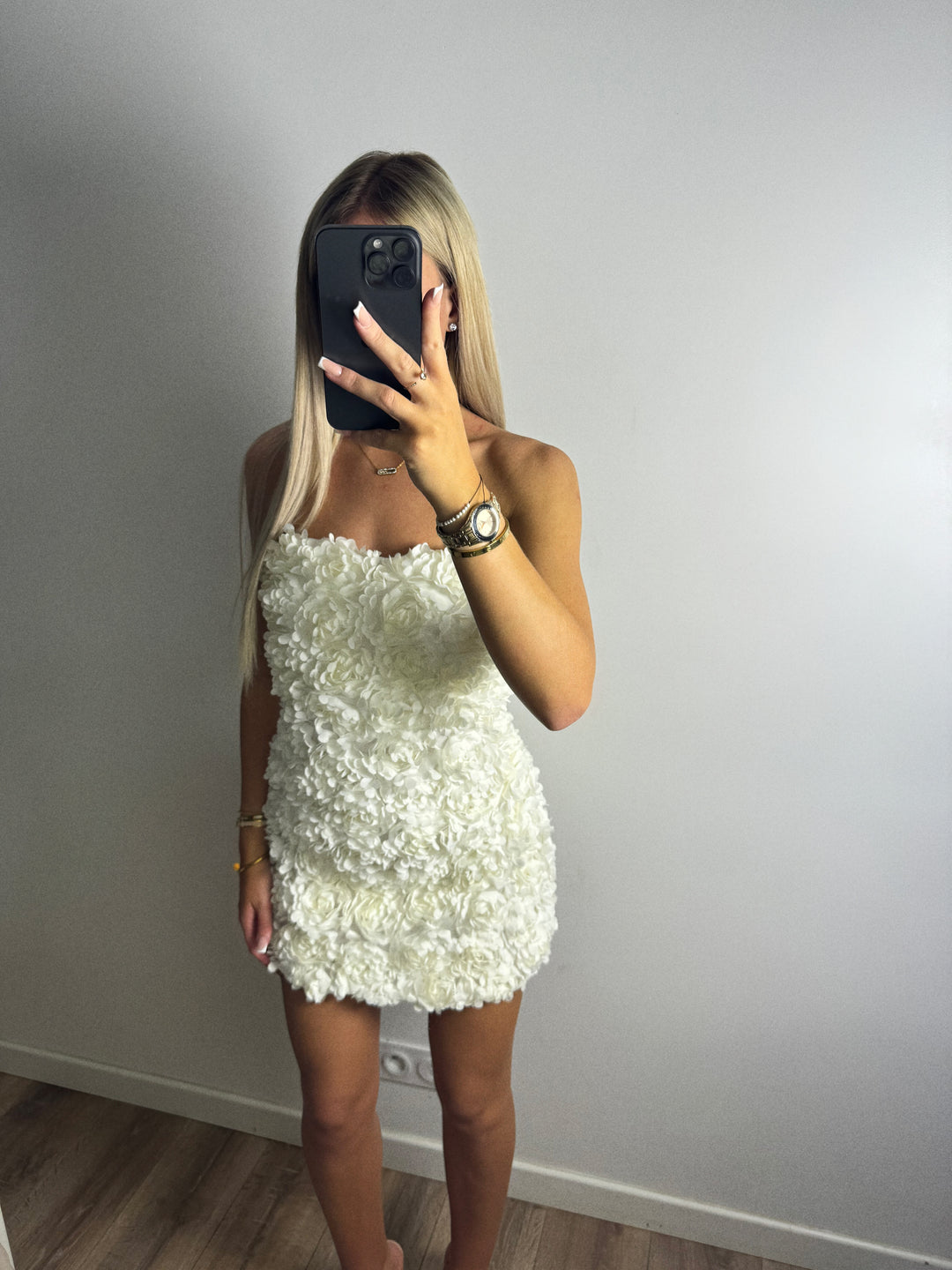 Robe flore blanche