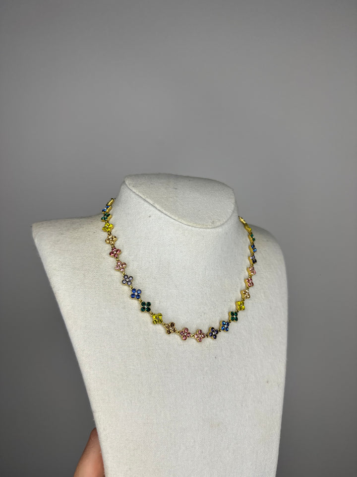 Collier olympe multicolore
