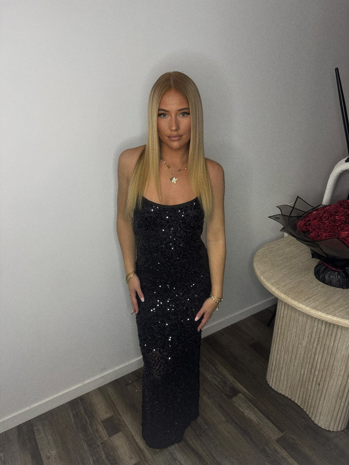 Robe longue dos nu à sequin (plusieurs couleurs)￼