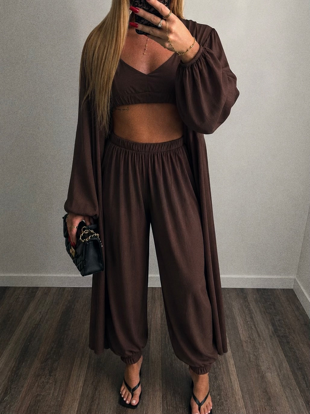 Set Naia marron