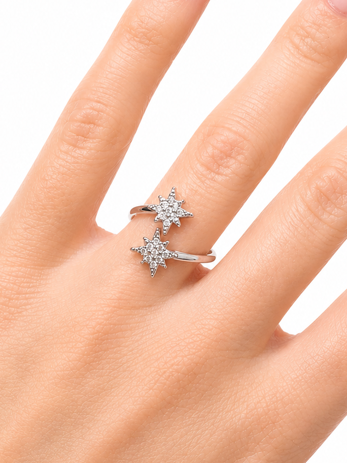 Bague étincelle (doré & argenté)
