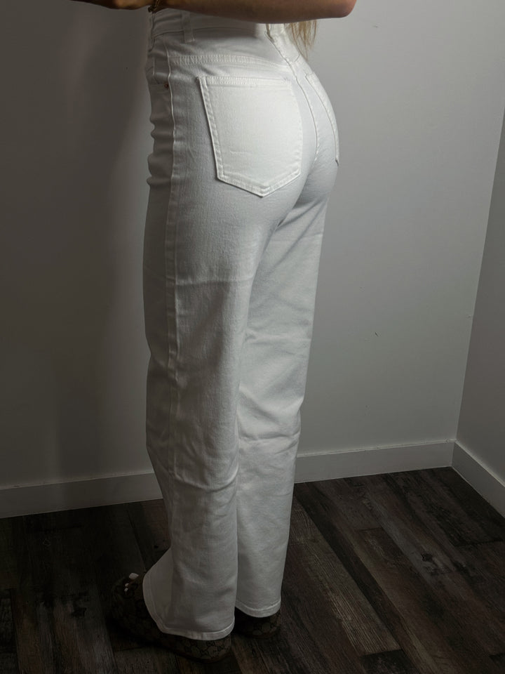 Jean asymétrique blanc