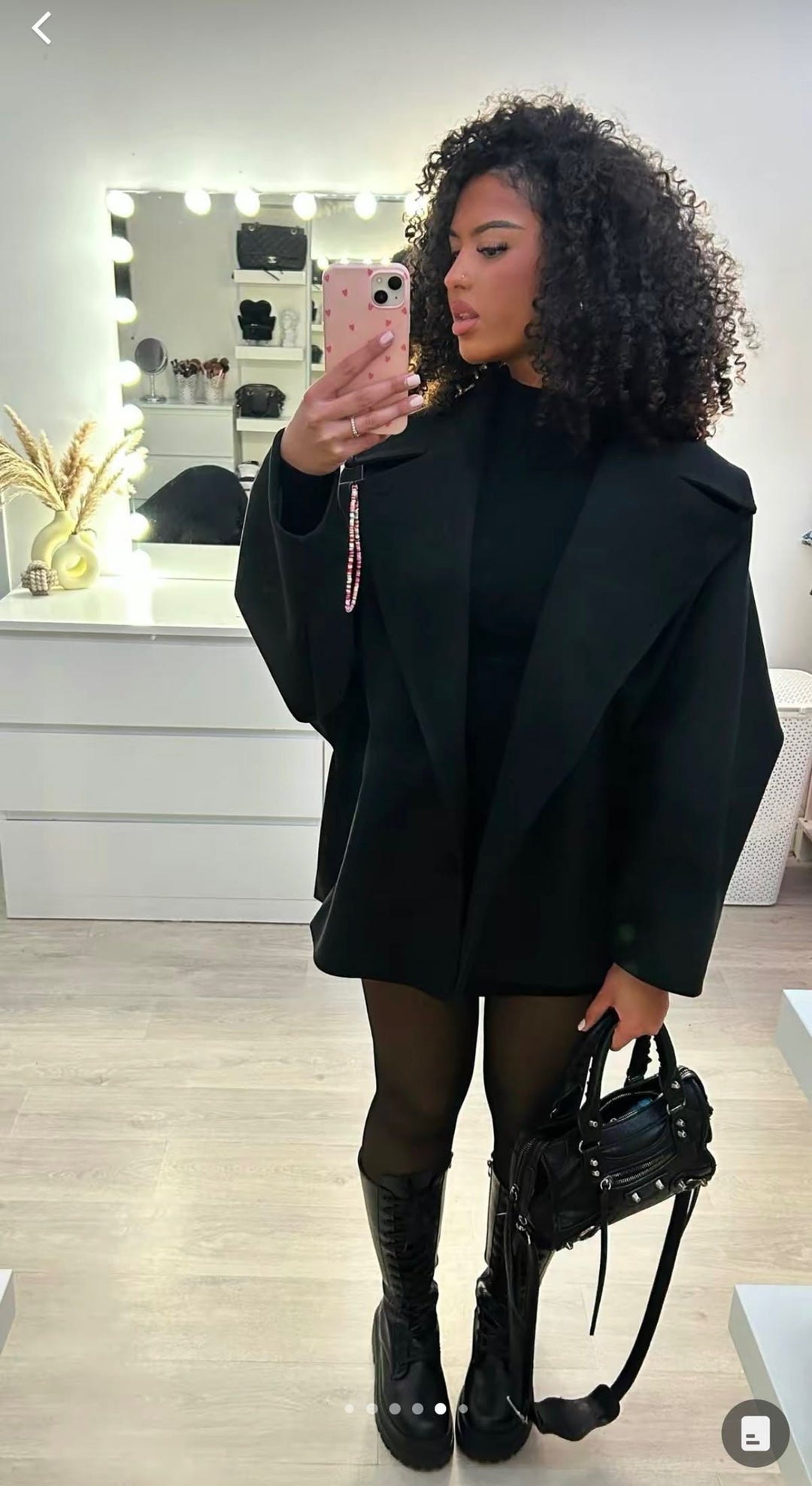 Veste nala oversize noire