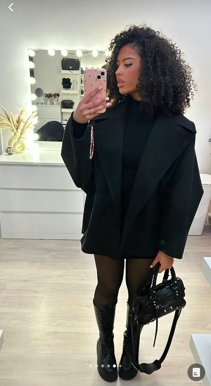 Veste nala oversize noire