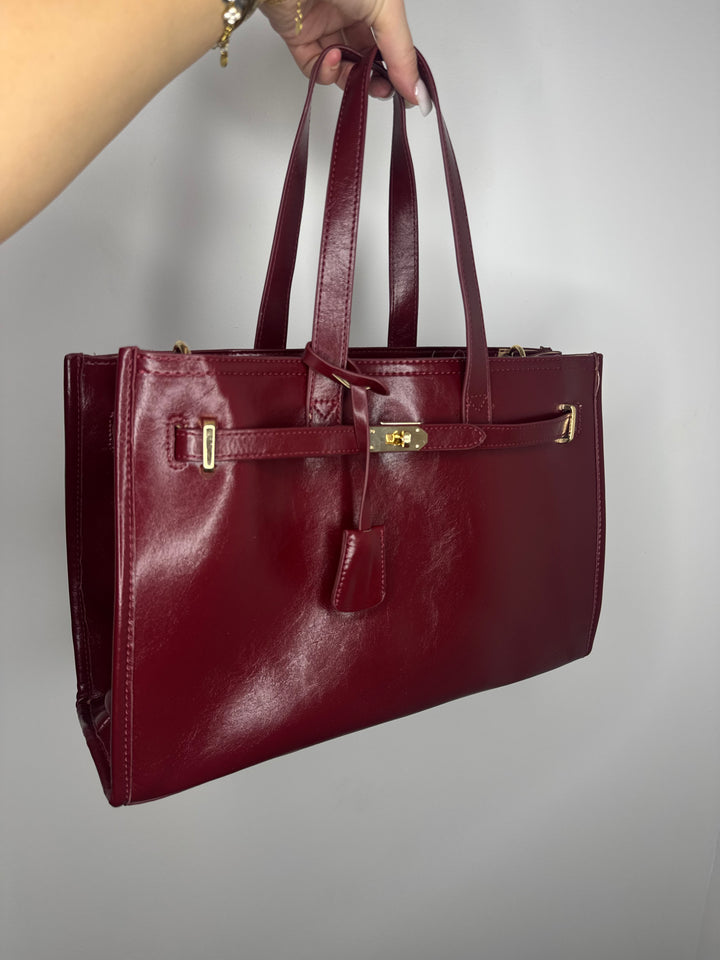 Sac hermance 2 bordeaux