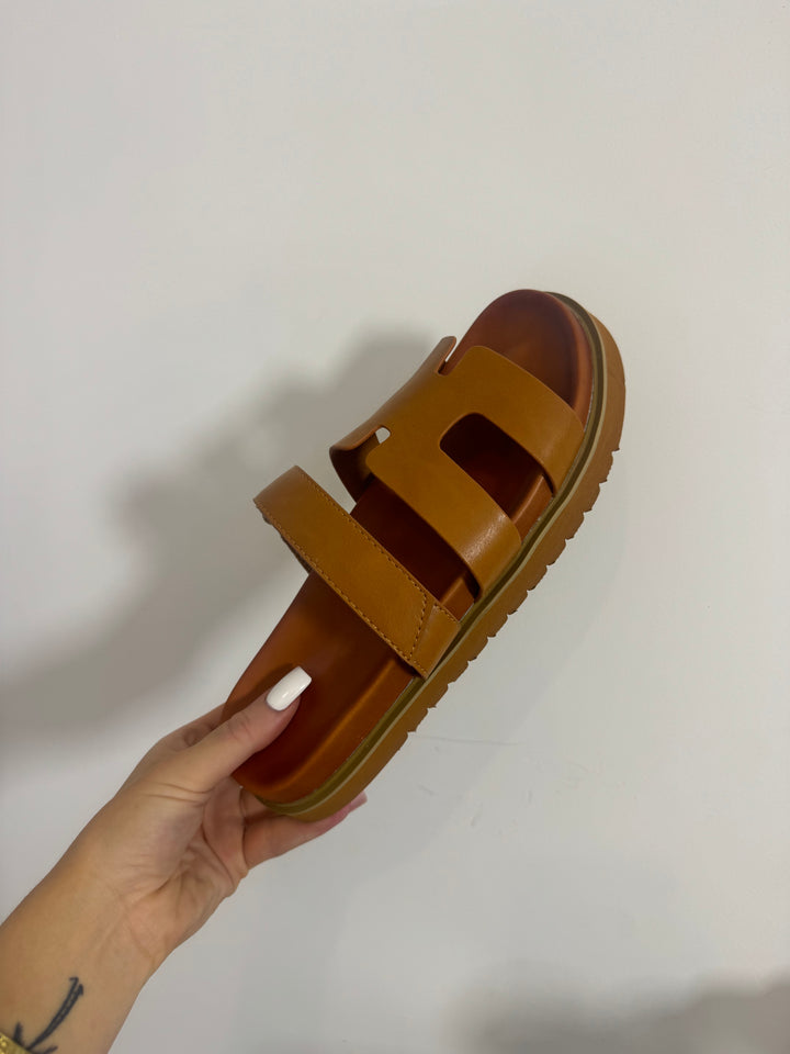 Sandale hermance marron