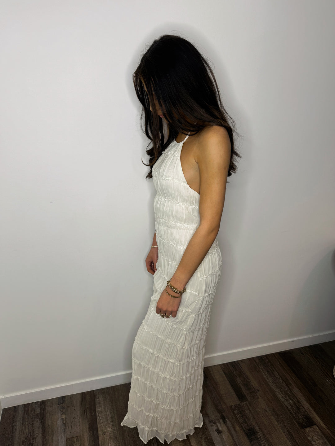 Robe dos nu Krystal blanche
