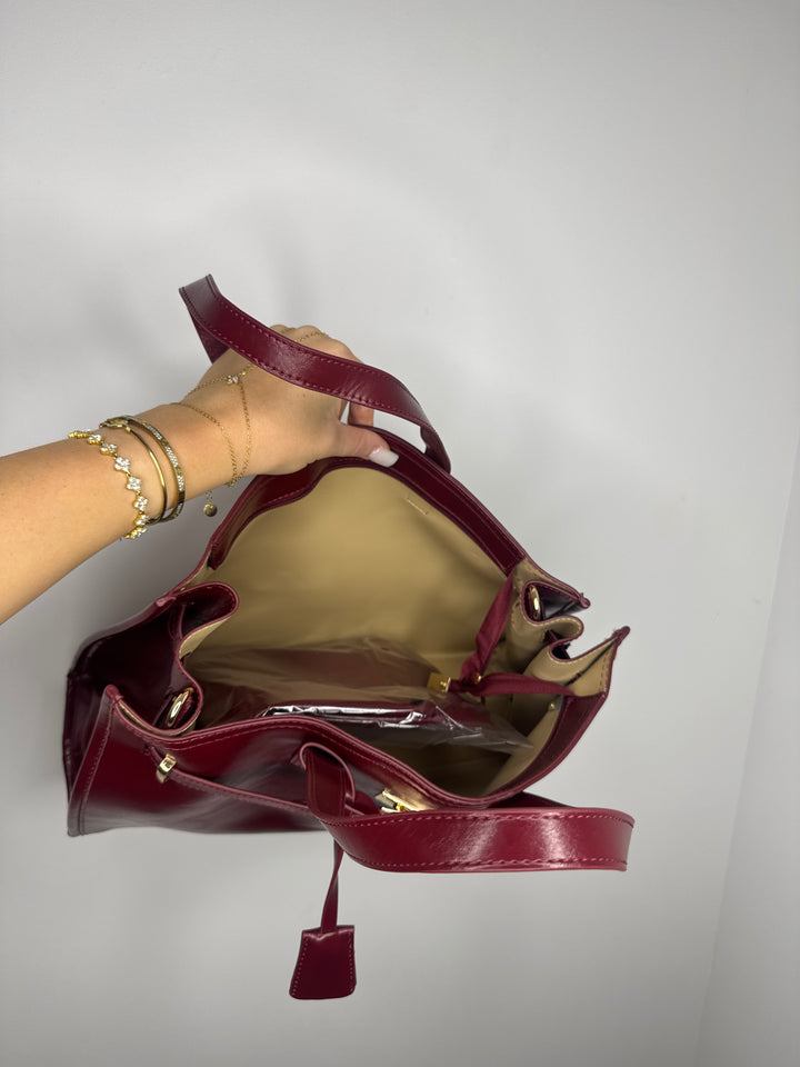 Sac hermance 2 bordeaux