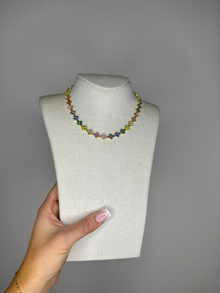 Collier olympe multicolore