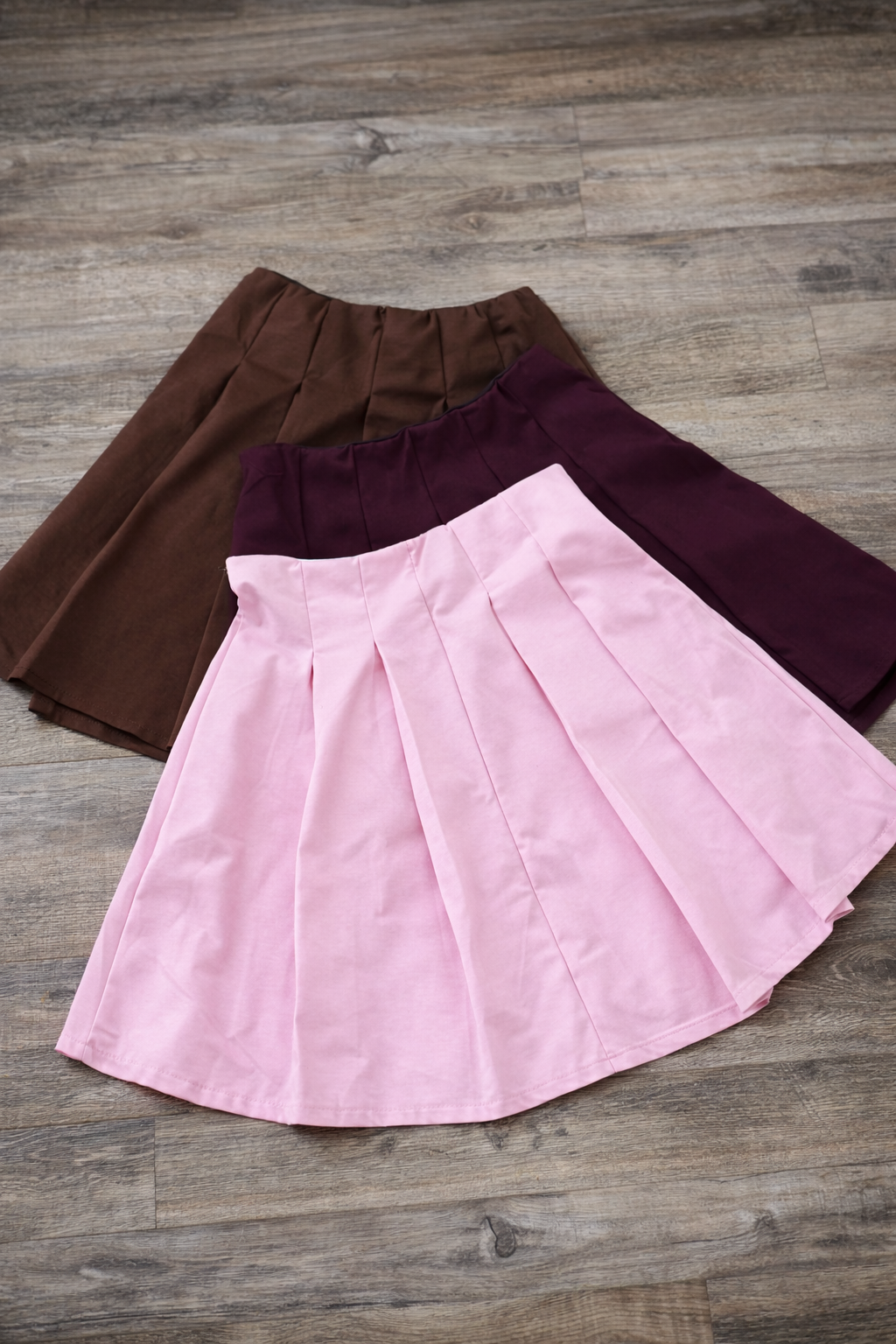 Jupe plissée (plusieurs couleurs)