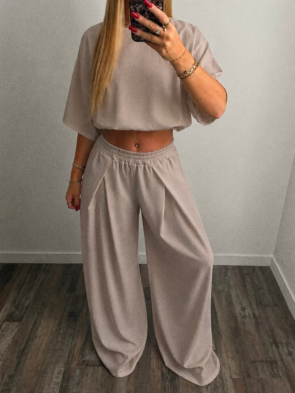 Ensemble best-seller fluide taupe