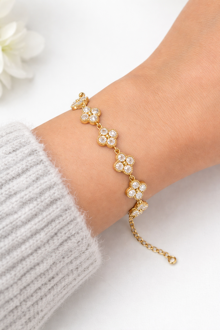 Bracelet trèfle ￼