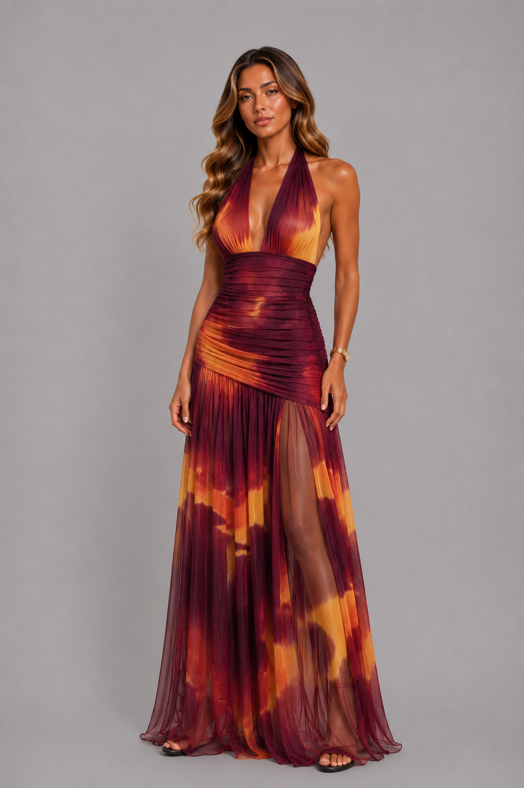 Robe nour bordeau