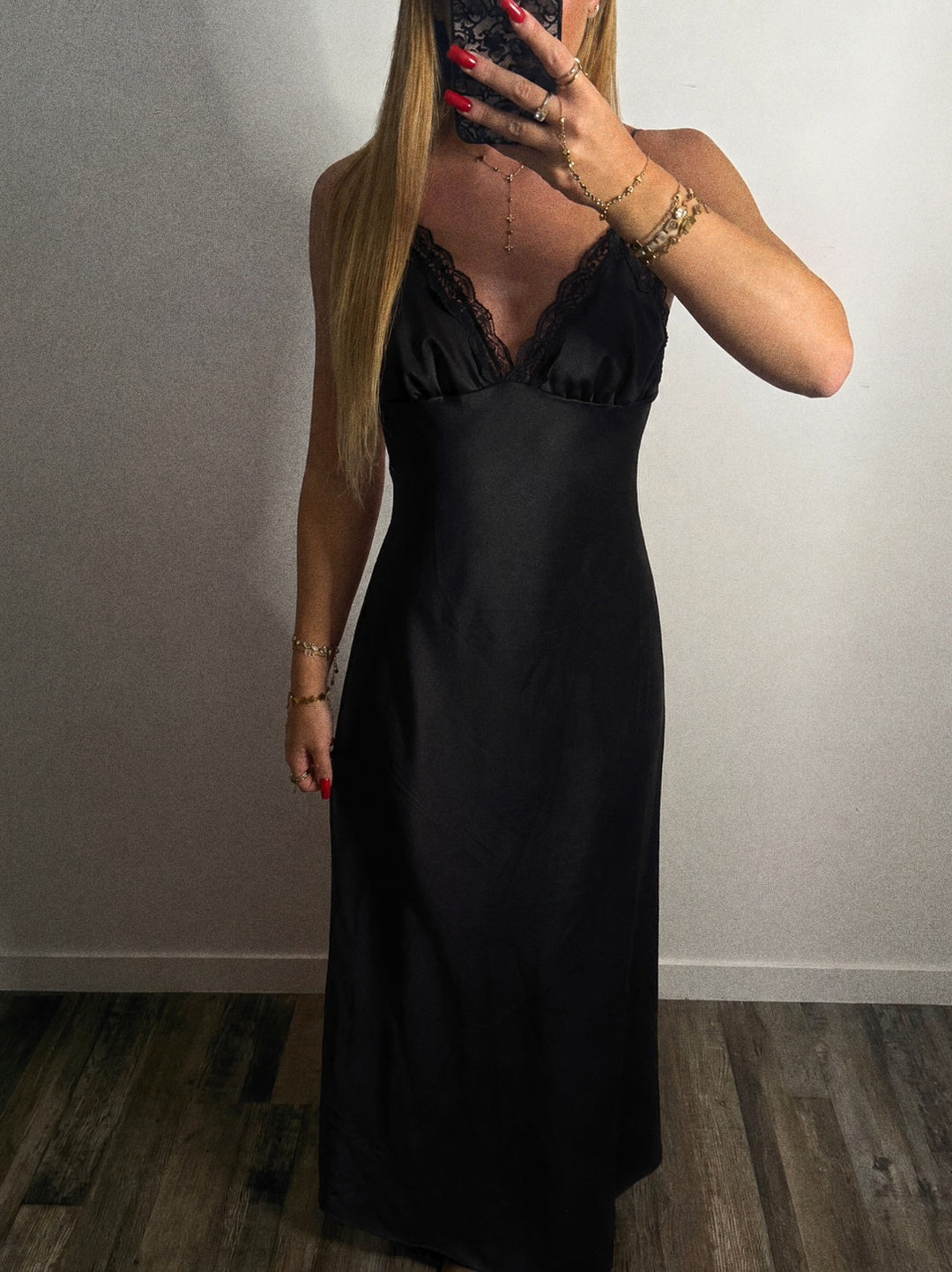 Robe Longue satin (plusieurs couleurs)
