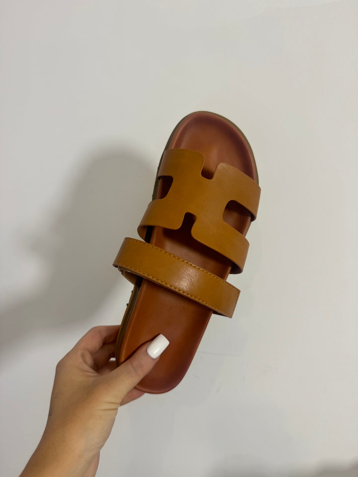Sandale hermance marron