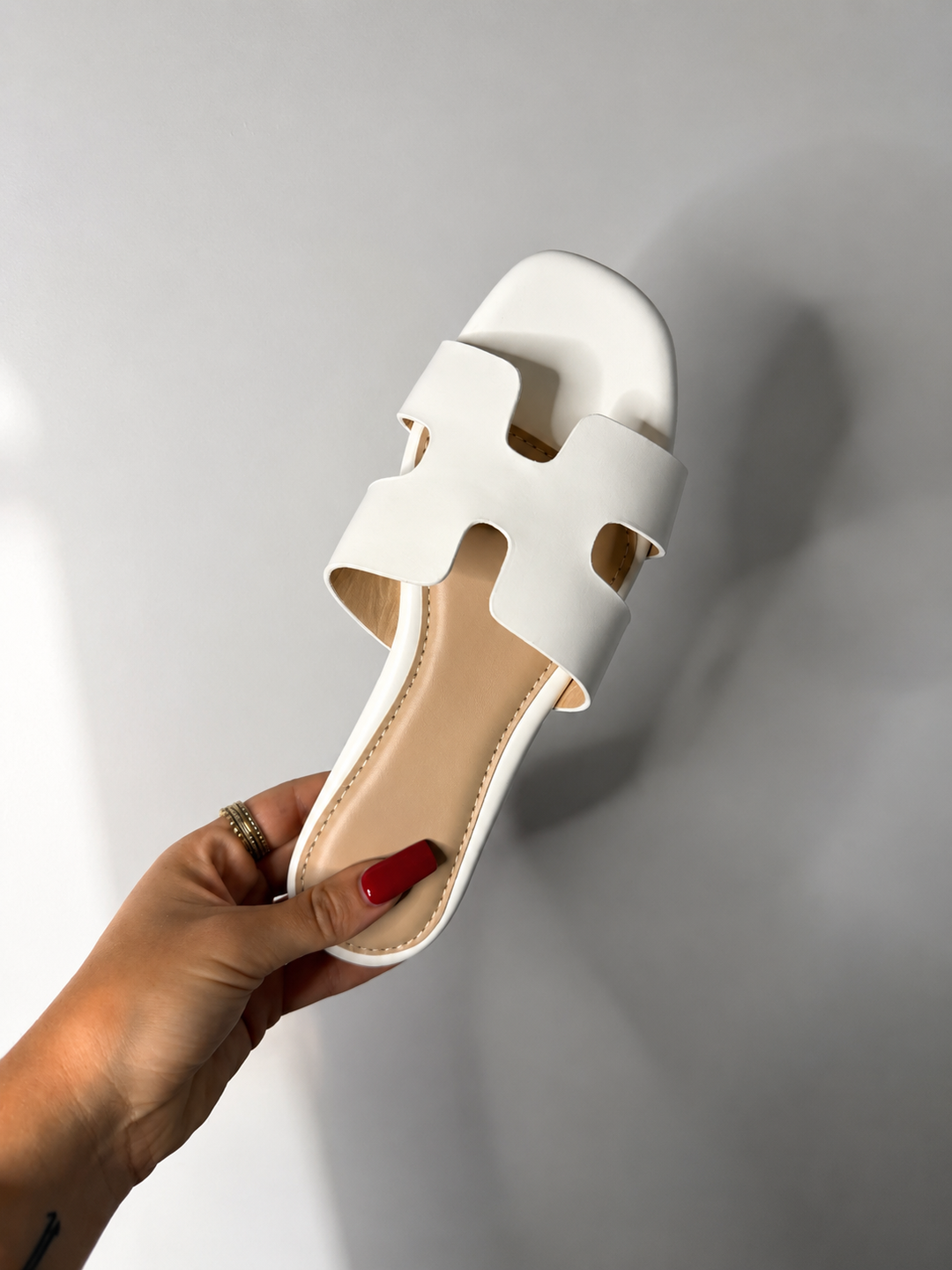 Claquette hermance blanc