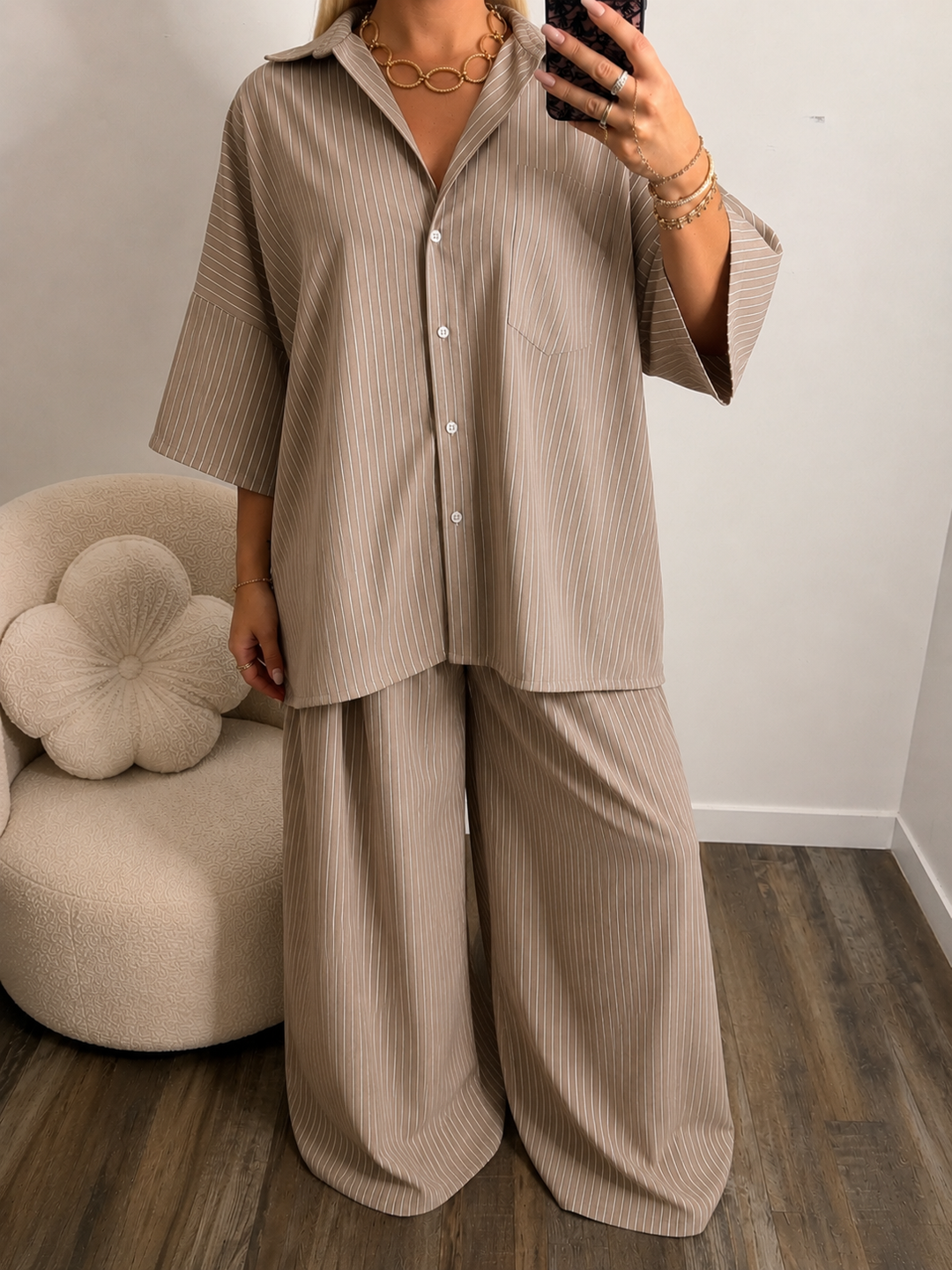 Ensemble Andrea taupe