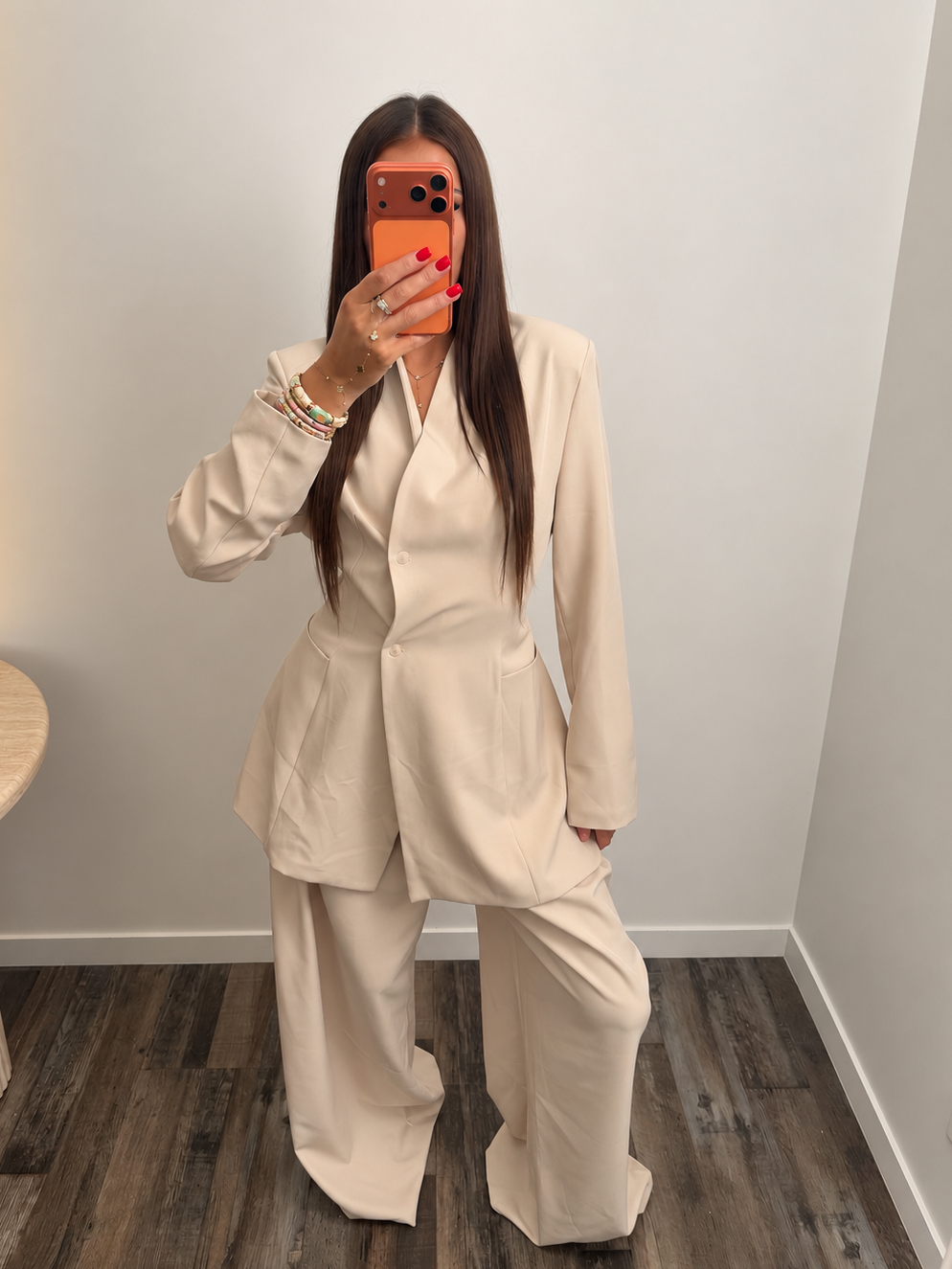 Ensemble blazer ceintre