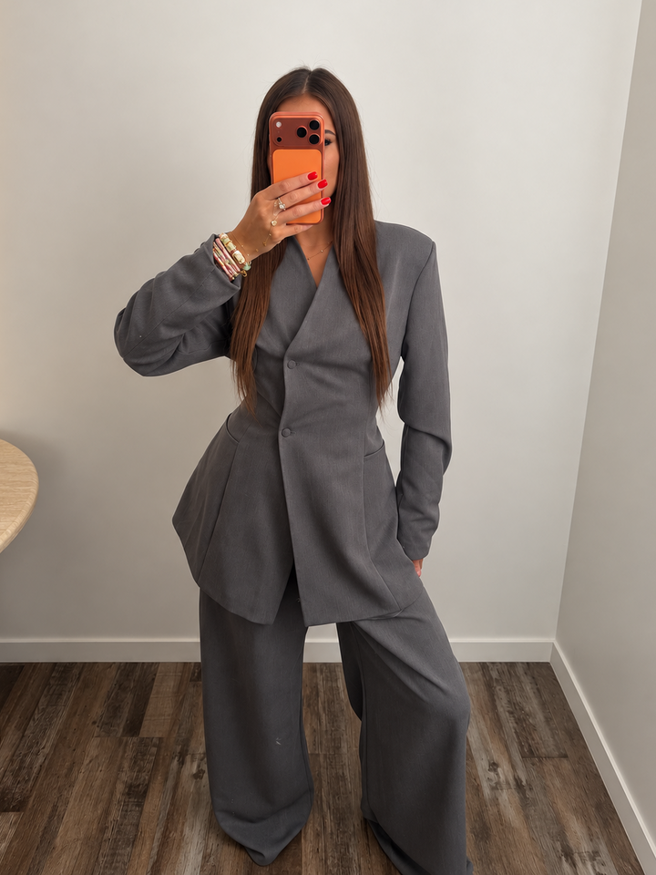 Ensemble blazer ceintre