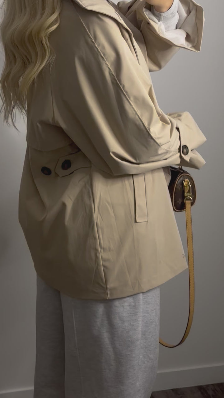 Trench oversize beige